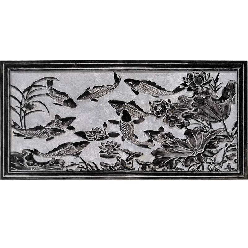 石雕浮雕大理石装饰汉白玉青石晚霞红壁画定制影壁背景墙中式外墙