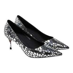 fed商场同款蛇纹高跟鞋春季新款女鞋真皮浅口单鞋女款D0302-YA212