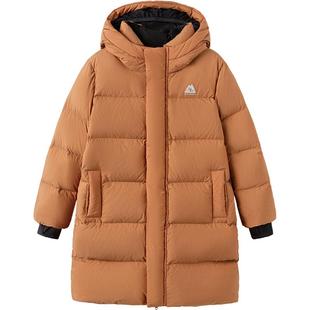 巴拉巴拉儿童羽绒服男童女童中长款外套冬季新款童装中大童宝宝厚