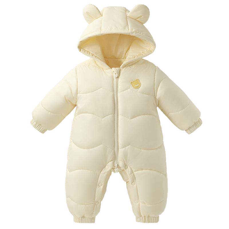 贝肽斯幼儿衣服夹棉连体衣