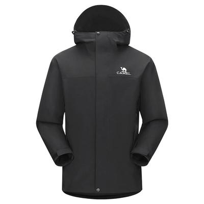 骆驼男装羽绒内胆三合一冲锋衣男防风防水进藏户外登山夹克短外套