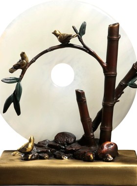 吉善缘平安扣全铜工艺品中式