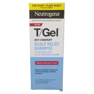 现货英版Neutrogena露得清TGel洗发水去屑止痒控油煤焦杨酸脂溢性