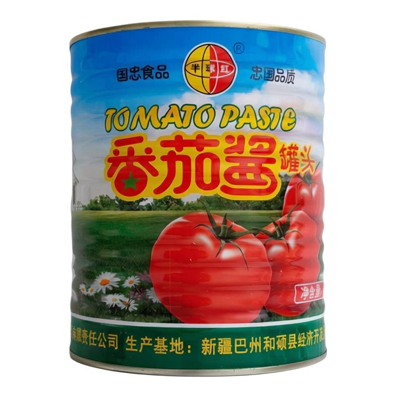 新疆罐装鲜番茄西红柿酱番茄酱