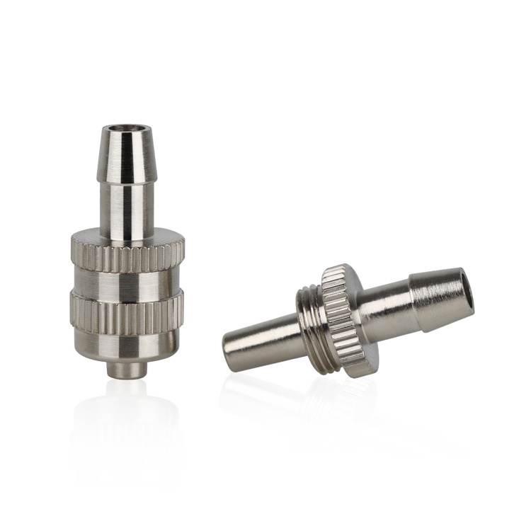 4MM-10MM气管延长转接头 金属鲁尔针筒转接头 耐高温鲁尔转接头