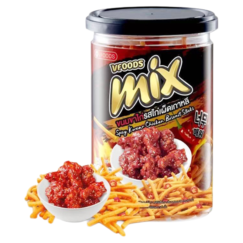 泰国711便利店零食代购vfoods脆脆条进口追剧mix薯条罐装球慧同款