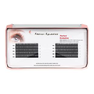 下睫毛嫁接睫毛单根扁毛风吹动哑光黑日式双毛尖超软美睫店专用毛