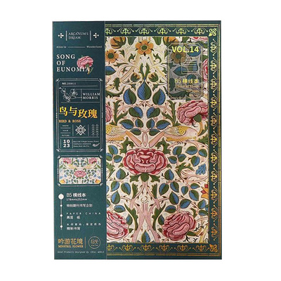 百搭轻奢文艺新款复古花卉图案