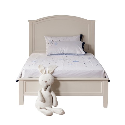 全实木青少年美式白色儿童床