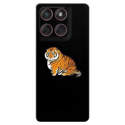 胖萌老虎适用摩托罗拉edge60pro手机壳50/40/S30/G86G85G84G75G56G55G54可爱卡通跳跳虎简约文艺女款软