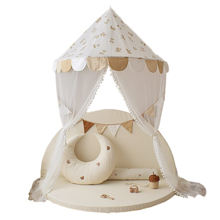 儿童帐篷公主游戏屋儿童房壁挂婴儿蚊帐床头装饰床幔读书角礼物