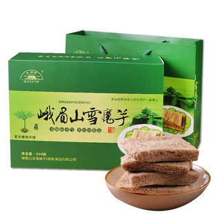 四川乐山土特产金顶牌峨眉山雪魔芋旅游年货扳手礼盒雪冻海绵魔芋