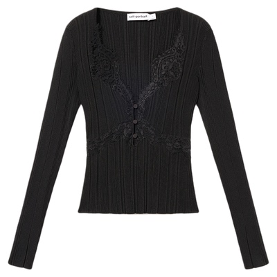 self-portrait长袖针织衫打底