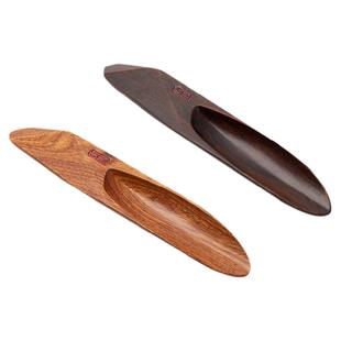 汉唐实木茶勺  茶则茶匙茶道六君子配件花梨木黑紫檀创意茶铲零配