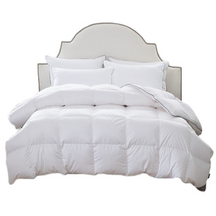 SIDANDA波兰95白鹅绒冬被专利保暖羽绒被子160支全棉加厚锁温被芯