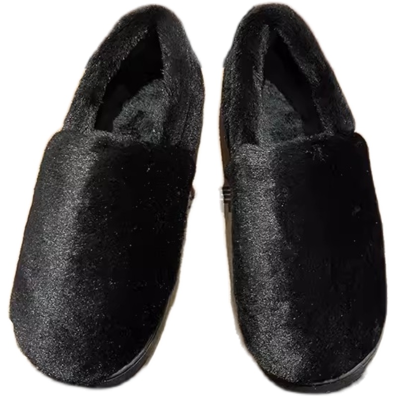 棉拖鞋女包跟冬季可爱卡通小羊居家室内厚底防滑毛绒保暖家用棉鞋