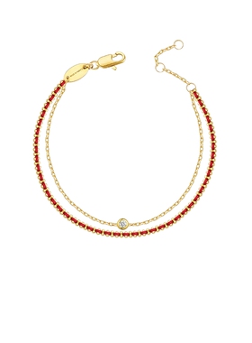 阿吉豆红绳手链情侣本命编织手绳