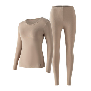 嫚熙羊毛超暖皮保暖内衣秋冬加厚秋衣秋裤男女士款套装暖皮肌底衣