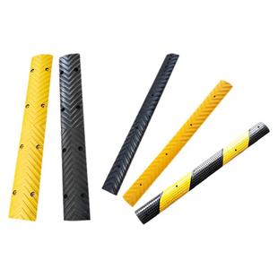 橡胶减速带微型减速垄减速板缓冲带隔离带车位分道标线斜坡防滑条