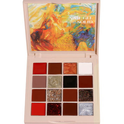 美甲云钻16色日式罐装奶油胶