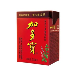 加多宝凉茶200ml*6盒饮料清爽解腻畅饮不怕上火夏日饮料-CL