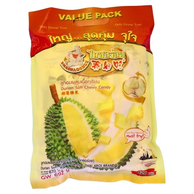 泰国泰好吃榴莲糖原装进口特产