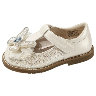 百丽童鞋儿童皮鞋女童水晶公主鞋春季女孩鞋子配礼服宝宝时尚单鞋