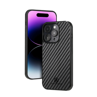 高端碳纤维手机壳适用苹果iPhone14/Plus/Pro/ProMax斜纹锻造纹iPhone15防摔商务男士全包magsafe磁吸保护套