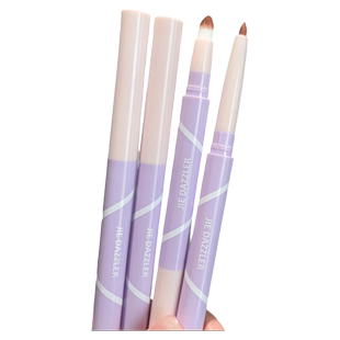 双头唇线笔刷勾勒唇型防水不晕染低饱和裸色口红笔不沾杯打底肉感