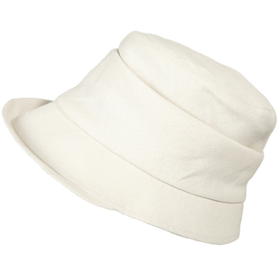 hatsup爱尔兰亚麻防紫外线渔夫帽太阳帽日系女遮脸防晒帽子遮阳帽