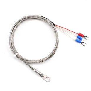 贴片式热电阻Pt100温度传感器K型热电偶测温探头端面垫片压环式