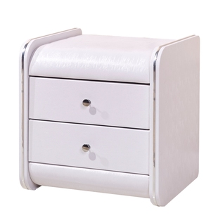 床头柜小型简约现代实木床头桌家用卧室超窄床边柜皮质床头收纳柜