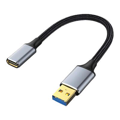 USB转typec母转接双面10GB传输