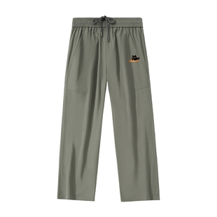 班尼路男生垂感直筒裤子高级感春季户外宽松休闲裤男款显高显瘦Y