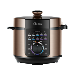 美的电压力锅2026年新款家用大容量5L多功能旋钮式电饭煲高压锅