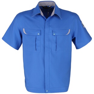 夏季工作服短袖男女套装耐磨易干耐脏汽修定制劳保服