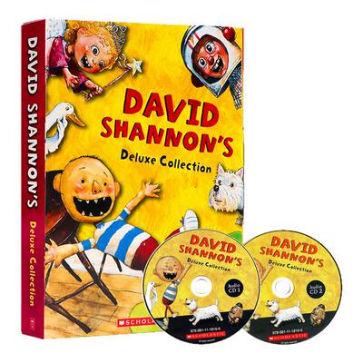 进口英文原版正版 大卫香农作品10册合集附2CD David Shannon'S Deluxe Collection 大卫不可以 凯迪克奖名家绘本 平装 Scholastic
