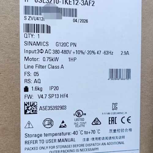 询价6SL3210-1KE12-3AF2未封