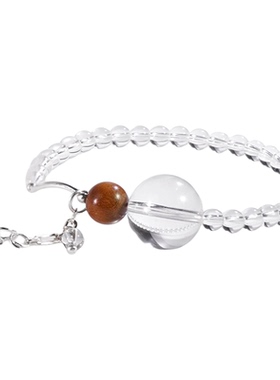 绽木Zenmu白水晶老檀手串女芊芊