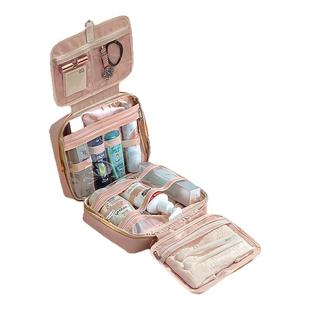 高级防水洗漱包化妆包女2025新款便携大容量旅行化妆刷分区收纳包
