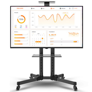 电视机支架可移动一体机落地显示器挂架推车带轮适用于小米海信等