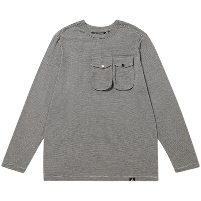 又见高山MetaMount  CITY 弹性绵感轻量微透条纹长袖T恤