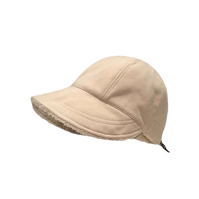 赵露思同款帽子女冬渔夫帽大头围