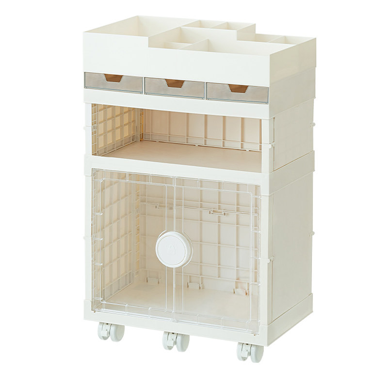 多功能移动书架学生桌边文具收纳