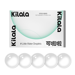 kilala可啦啦小水滴隐形眼镜日抛盒30片装近视透明片女旗舰店正品