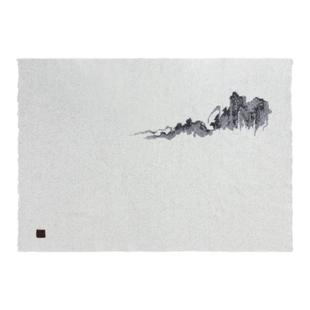 tbh野兽派家居毯子中文诗句系列马海毛沙发盖毯办公室午睡毯毛毯