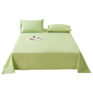 床单单件四季通用宿舍单人非100全棉纯棉2026新款被单枕套三件套