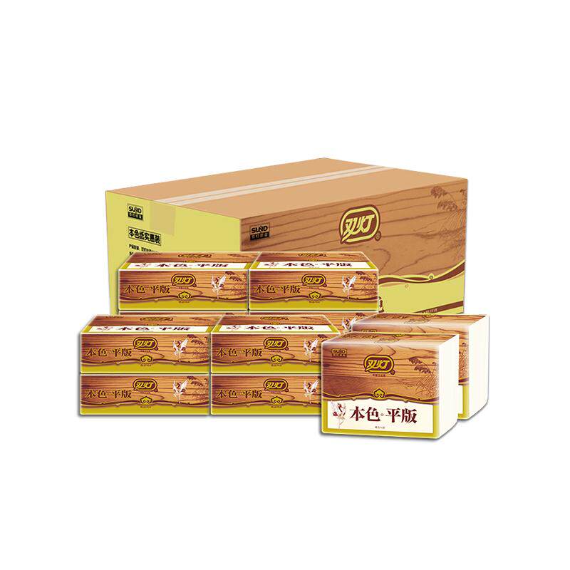 328张12包实惠装家庭平板卫生纸