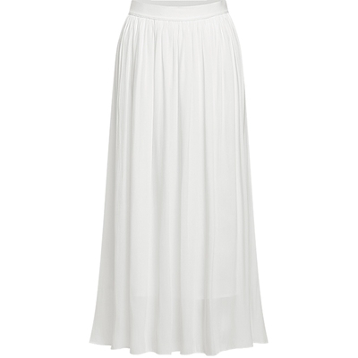 KBNE白色半身裙法式纱裙2025夏季新款小个子半裙流光裙气质长裙女