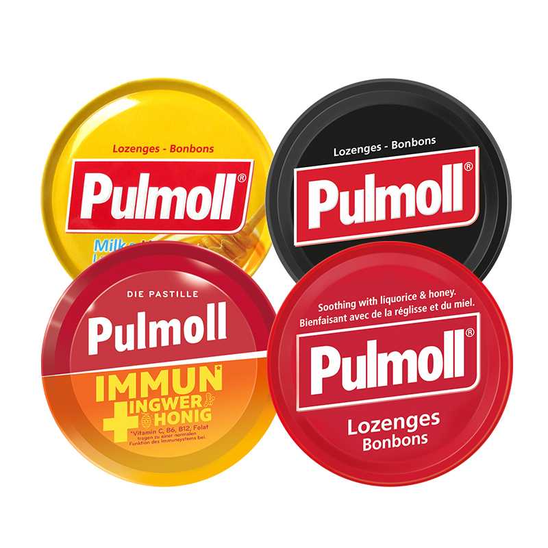 德国pulmoll飚摩润喉糖蜂蜜甘草护喉清嗓润肺缓解嗓子干痒咳嗽